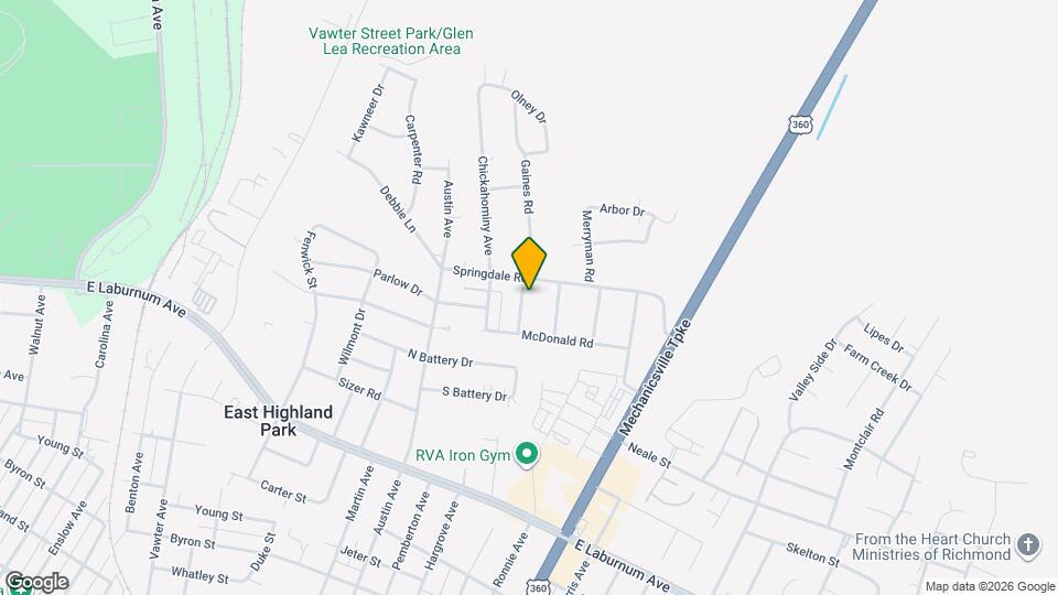 4207 Columbus Dr Map and Location Details