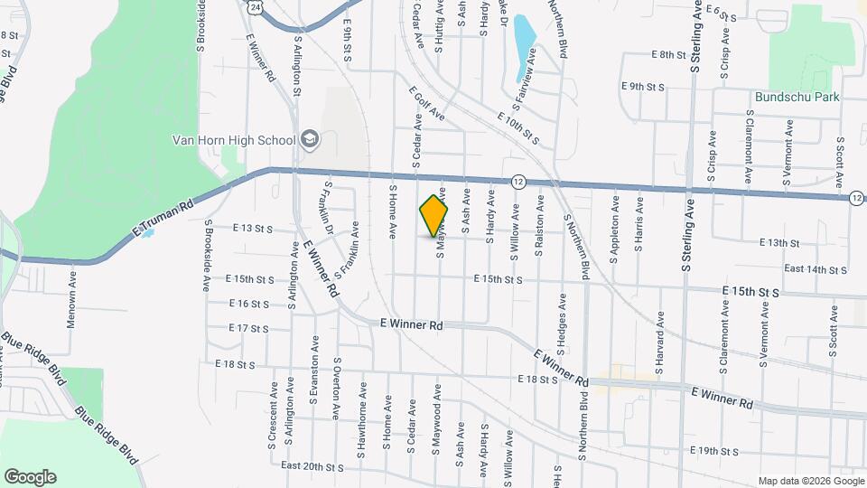 1404 S Maywood Ave Map and Location Details
