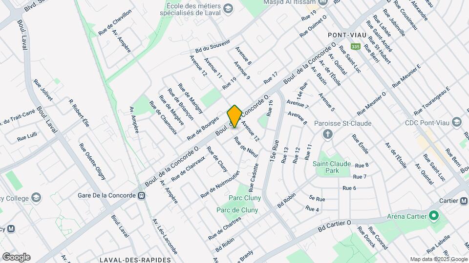335 De Dreux Rue Map and Location Details