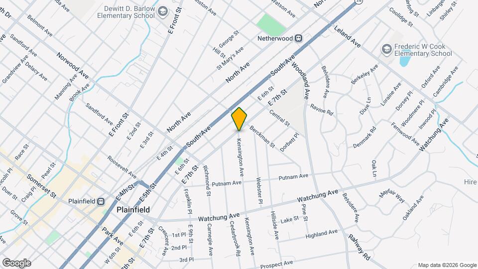 707 Kensington Ave Mapa y Detalles de la Ubicación