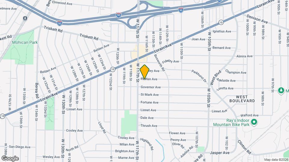 11521 Florian Ave Map and Location Details