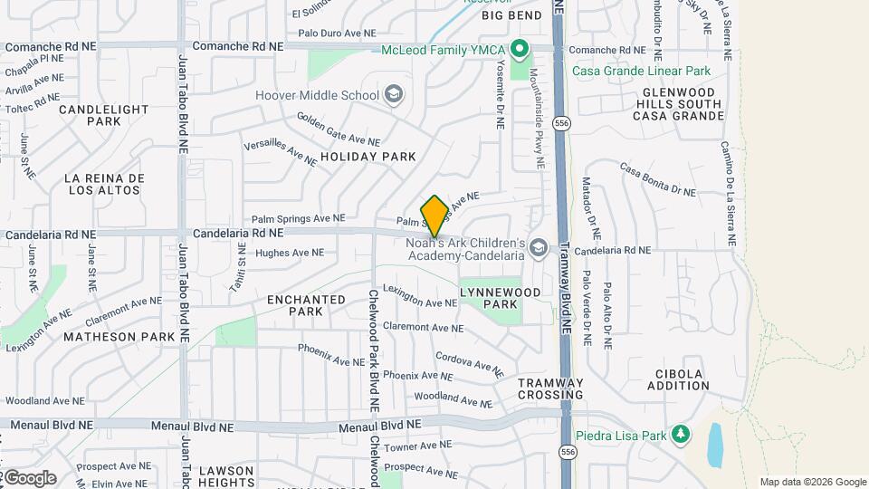 12120 Candelaria Rd NE Map and Location Details