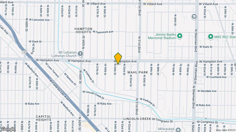 4762 N 54th St Map and Location Details