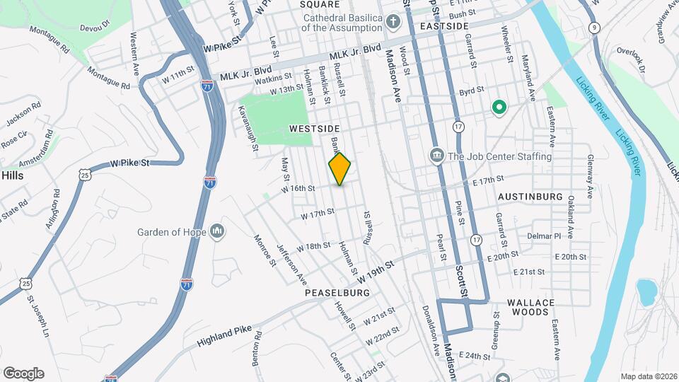 1607 Banklick St Map and Location Details