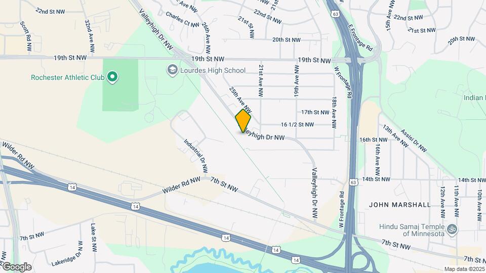 2120 Valleyhigh Dr NW Map and Location Details