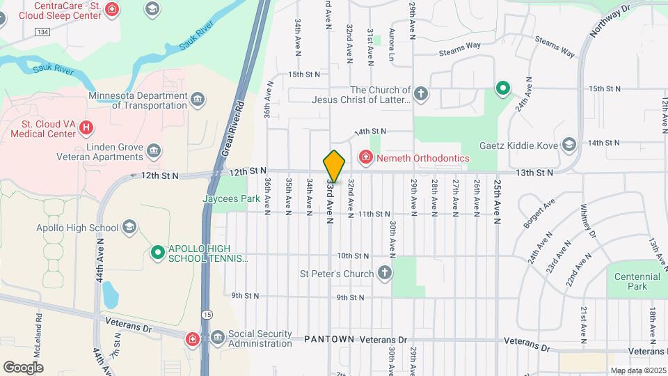 1132 33rd Ave N Map and Location Details