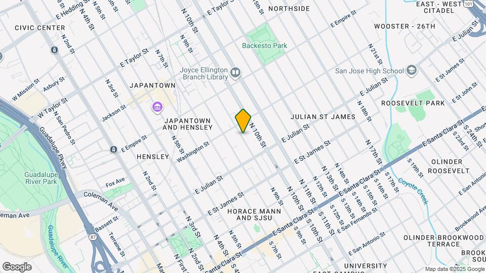 364 N 9th St Map and Location Details