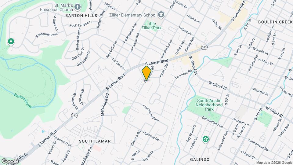 2501 Del Curto Rd Mapa y Detalles de la Ubicación