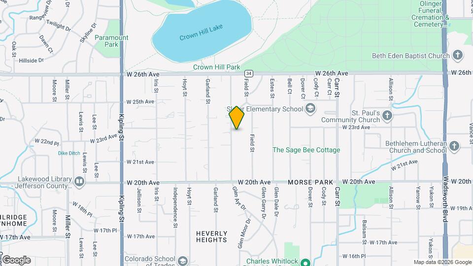 2340 Garrison St Mapa y Detalles de la Ubicación