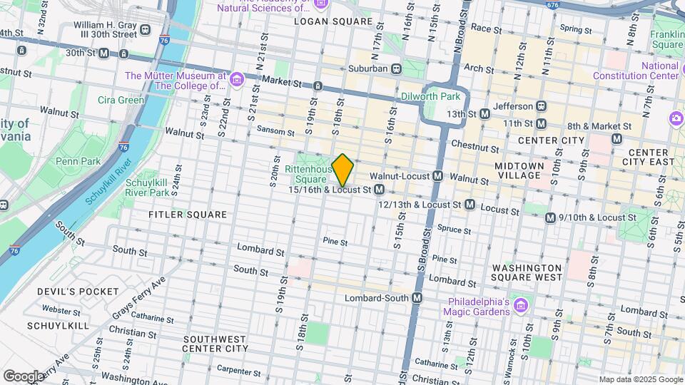 1709 Rittenhouse Square Mapa y Detalles de la Ubicación