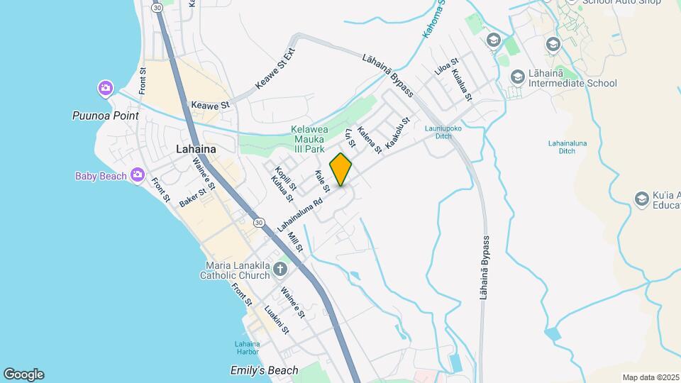 448 Lahainaluna Rd Map and Location Details