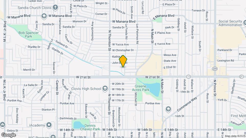 2116 La Fonda Rd Map and Location Details