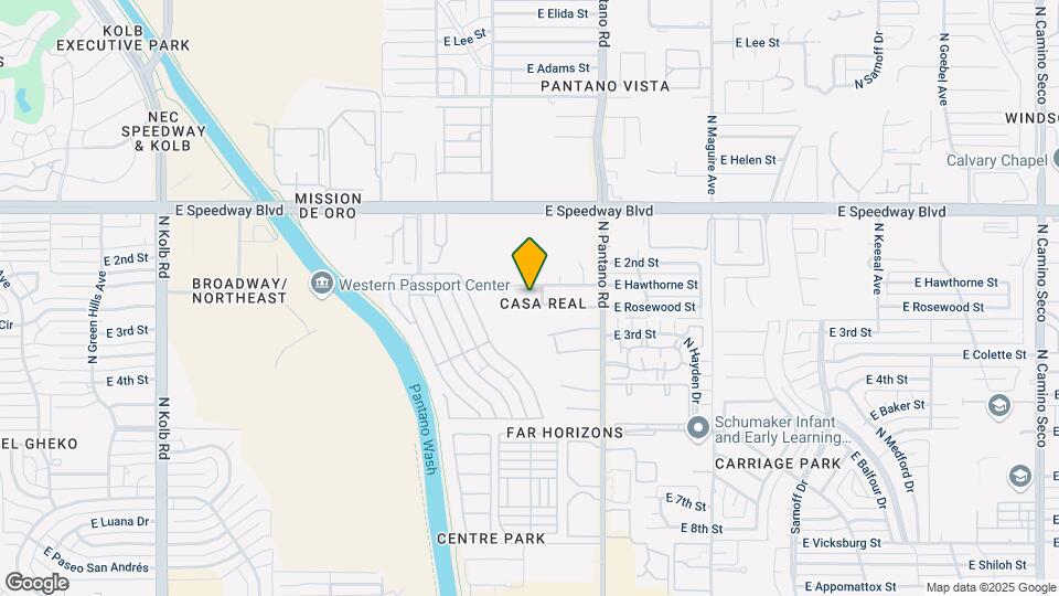 7745 E Rosewood St Map and Location Details