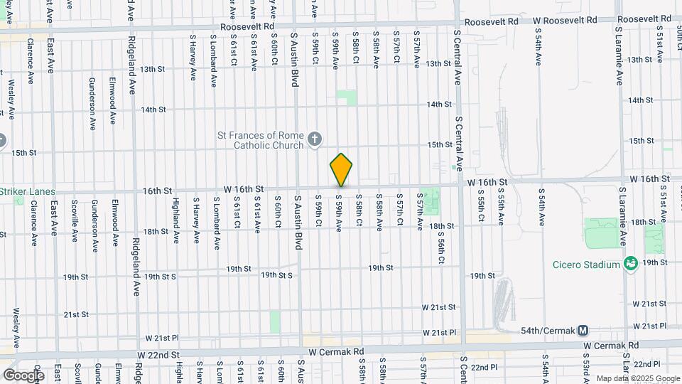 1601 S 59th Ave Map and Location Details