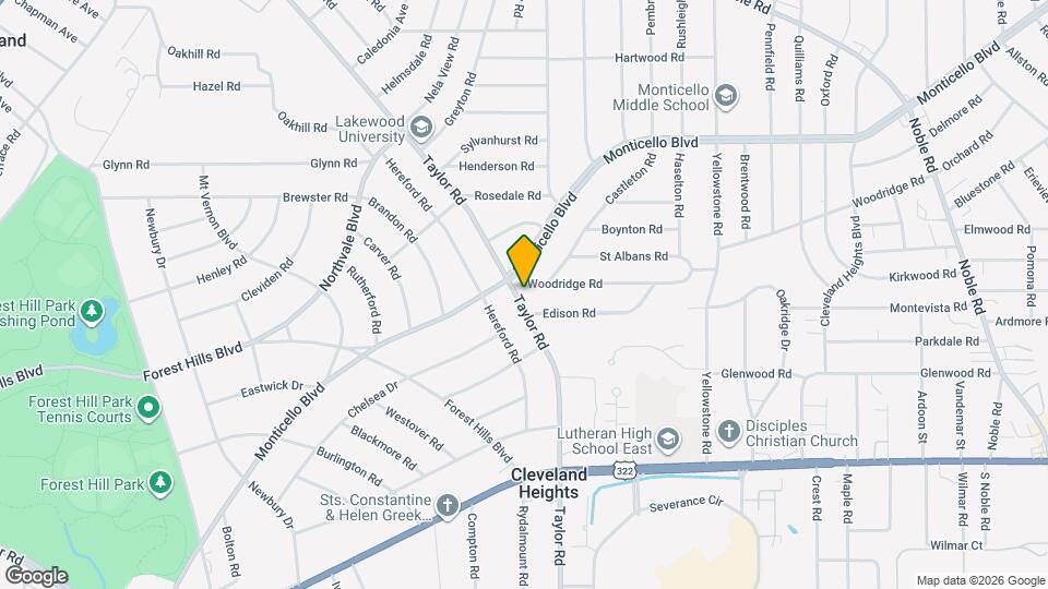2401 N Taylor Rd Map and Location Details