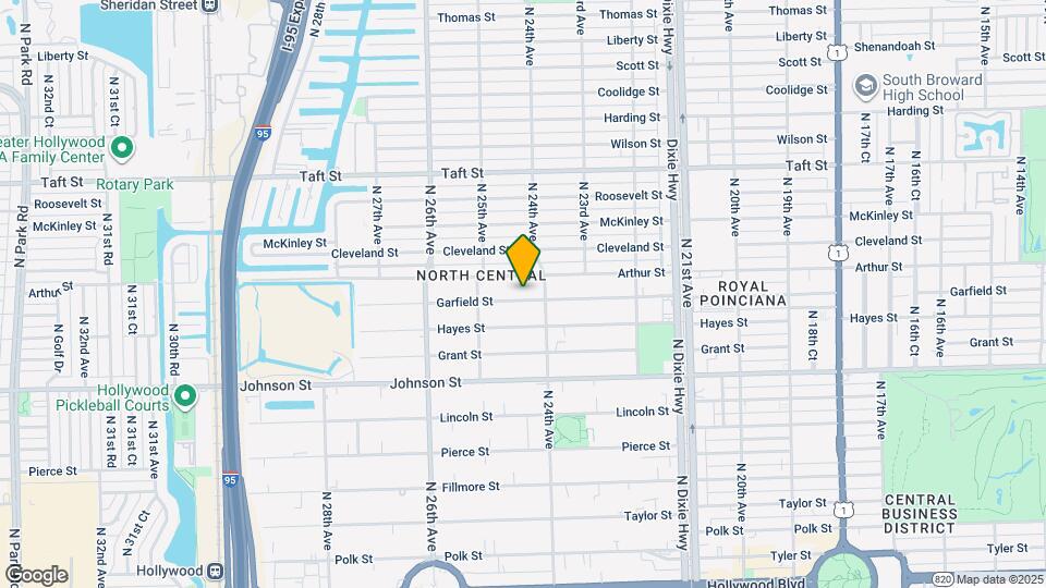 2421 Garfield St Map and Location Details