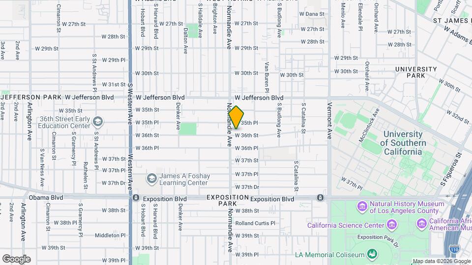 1377 W 36th St, Unit 1 Mapa y Detalles de la Ubicación