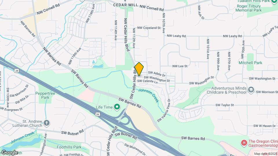 11074 SW Washington St Map and Location Details