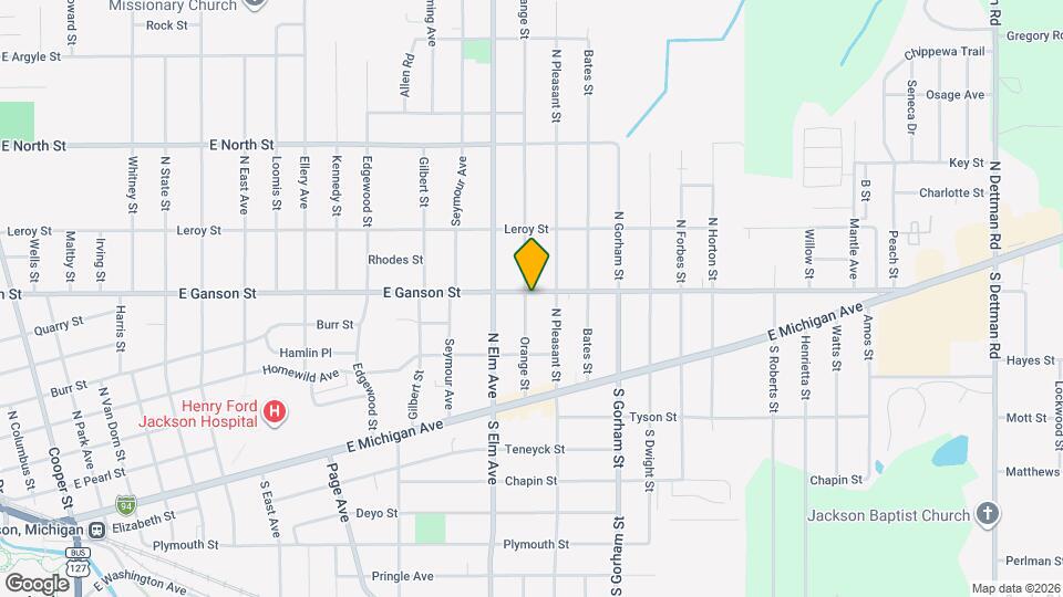 1701 E Ganson St Map and Location Details