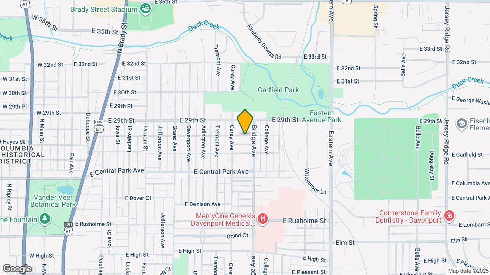 1131 E Garfield St Map and Location Details