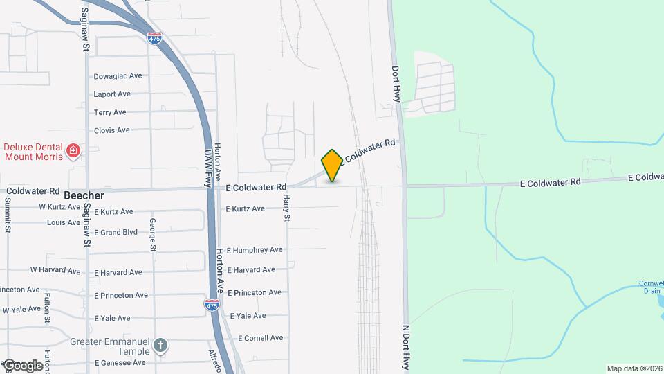 1196 E Coldwater Rd Map and Location Details