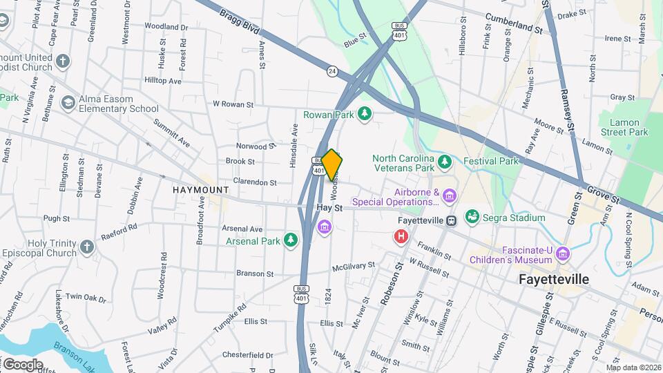 117 Woodside Ave Map and Location Details