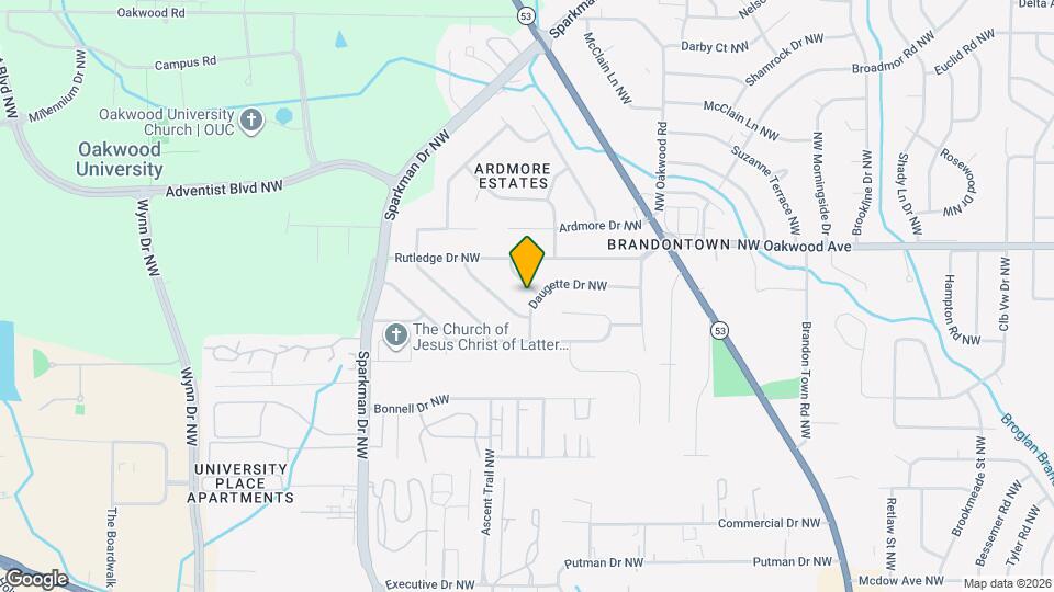 4624 Daugette Dr NW Map and Location Details