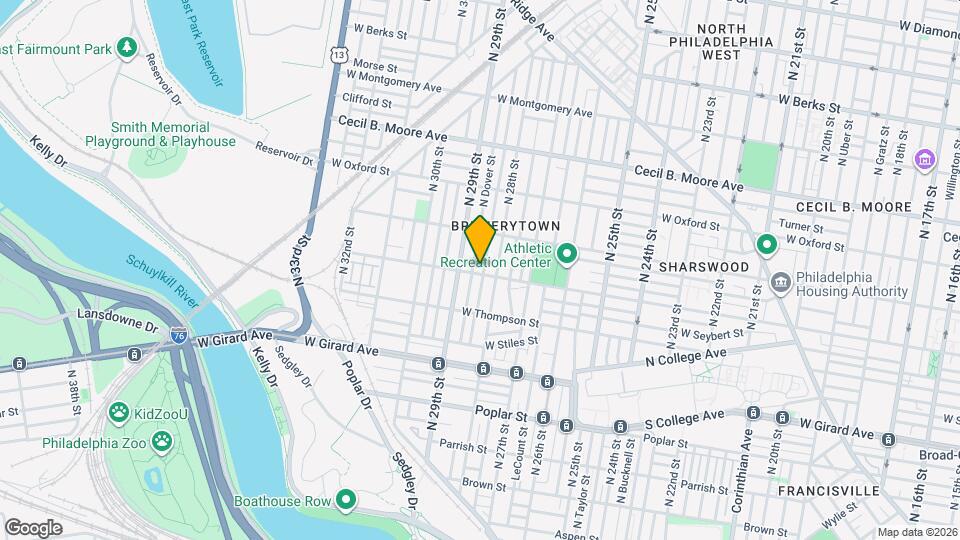 1402 N Newkirk St Map and Location Details