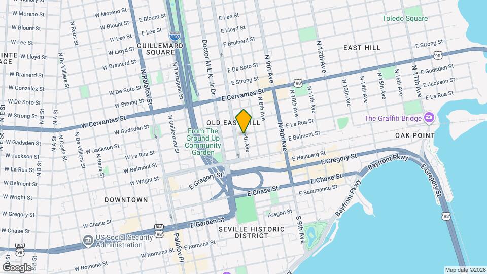 511 E La Rua St Map and Location Details