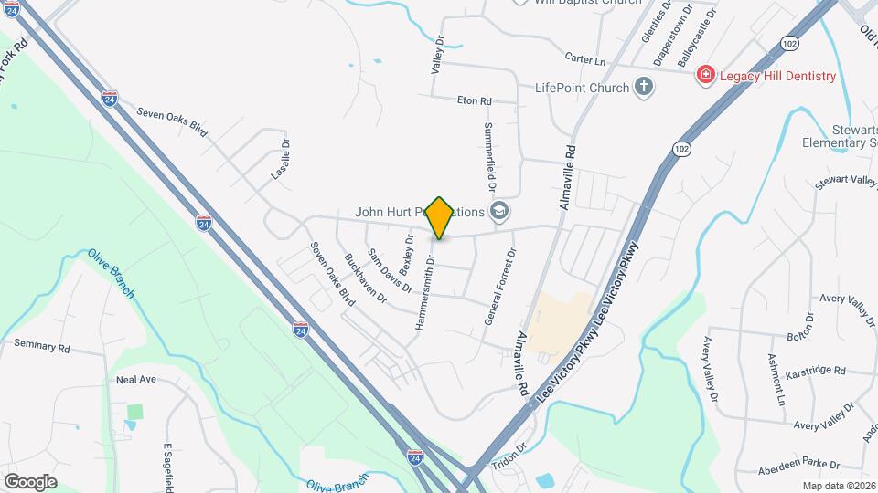 832 Hammersmith Dr Map and Location Details