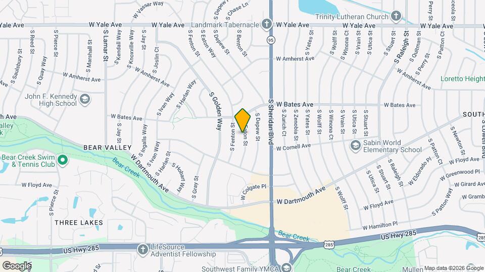 2965 S Eaton St Map and Location Details