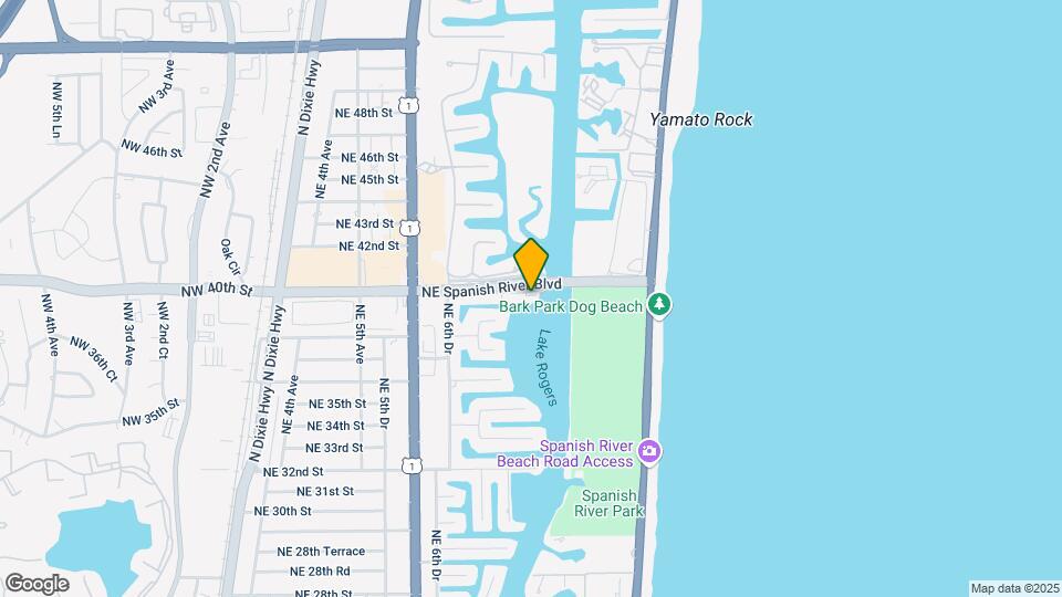 900 NE Spanish River Blvd Mapa y Detalles de la Ubicación