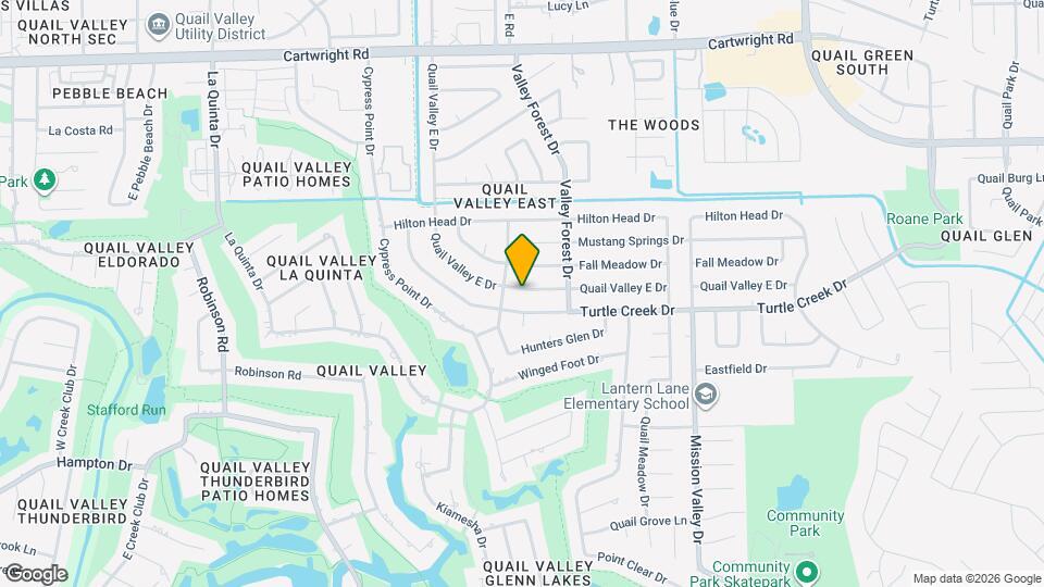 2235 Quail Valley E Dr Map and Location Details