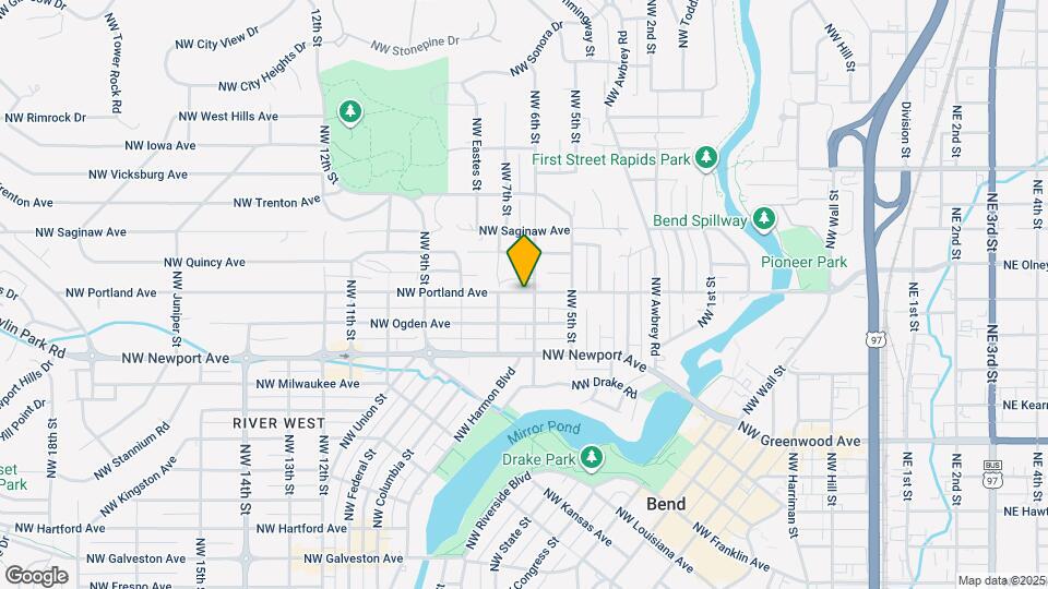 605 NW Portland Ave Map and Location Details