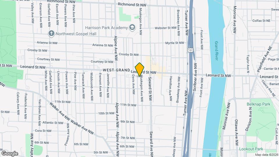1137 Muskegon Ave NW Map and Location Details