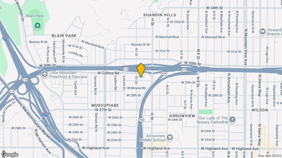 872 W 29th St Map and Location Details