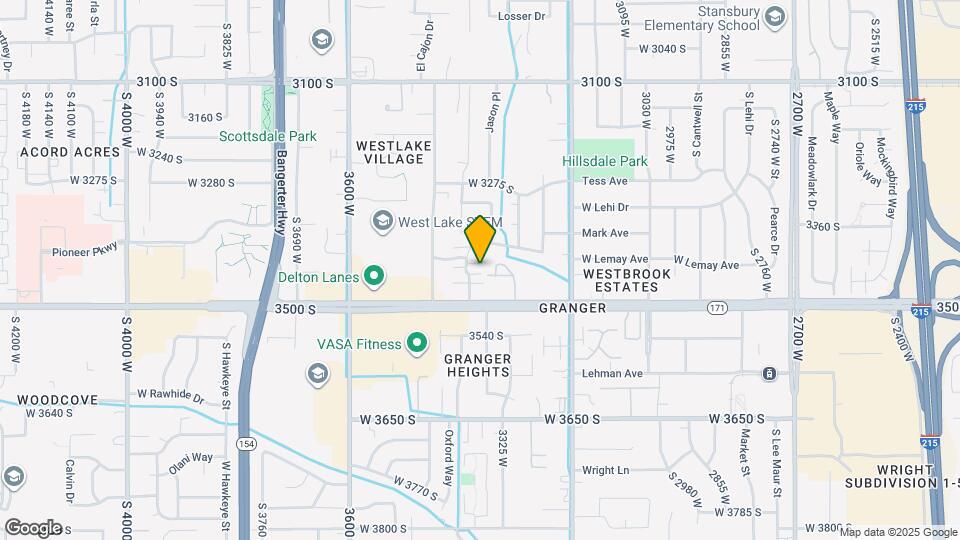 3372 W 3470 S Map and Location Details