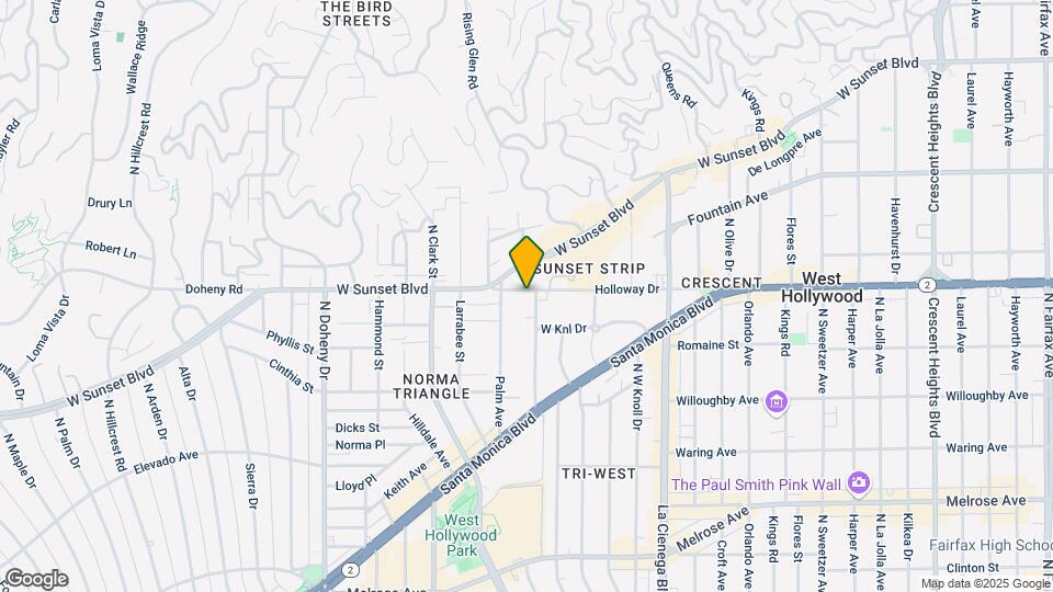 8730-8736 Holloway Dr Mapa y Detalles de la Ubicación