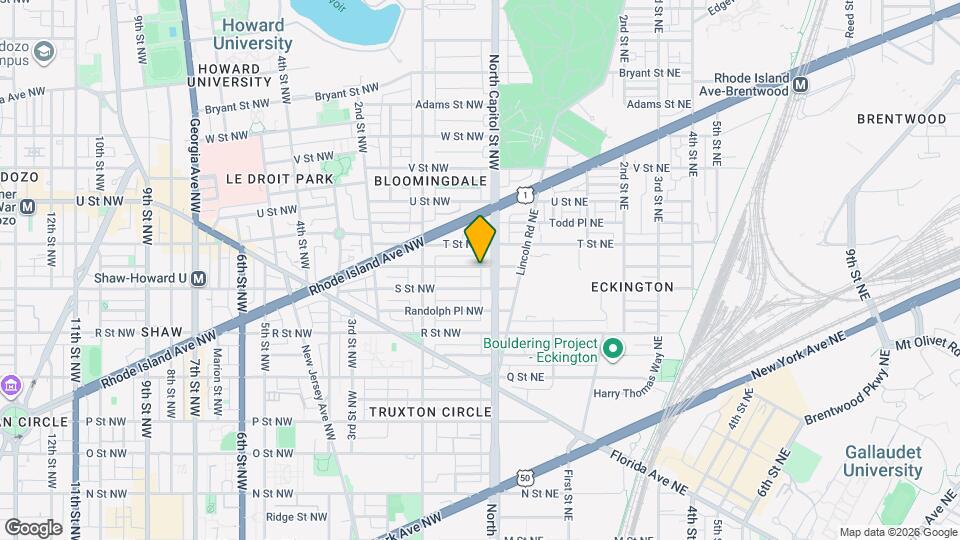 14 Seaton Pl NW Map and Location Details