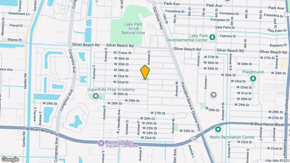 1316 W 32nd St Mapa y Detalles de la Ubicación