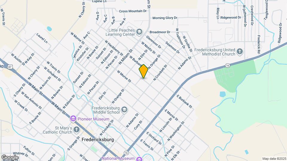 209 W Hackberry St Mapa y Detalles de la Ubicación