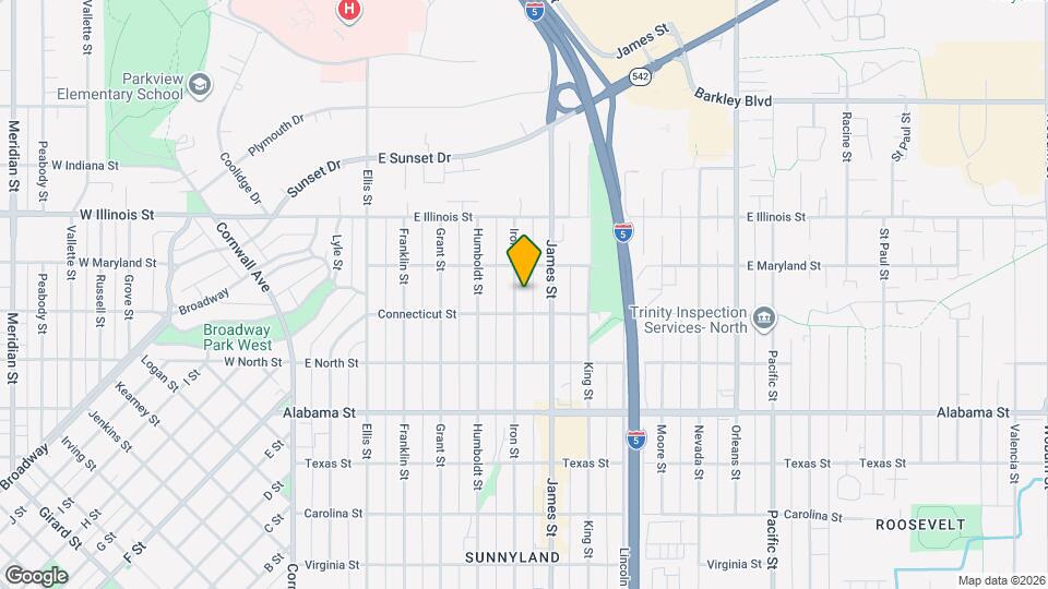 2712 Iron St Map and Location Details