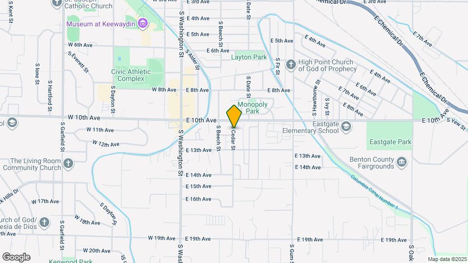 1041 S Cedar Pl Map and Location Details