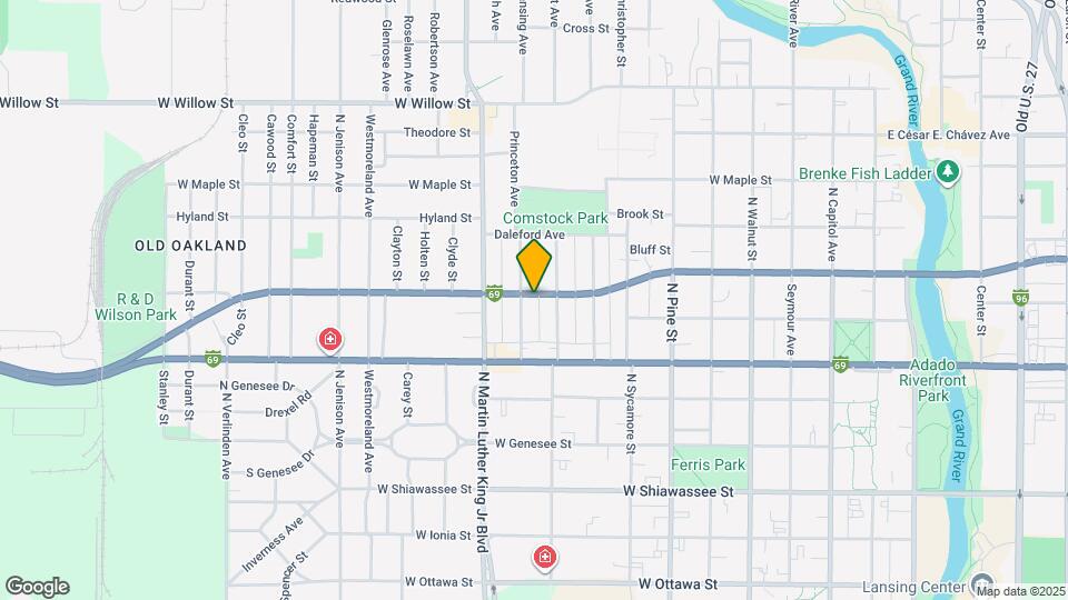 921 W Oakland Ave Map and Location Details