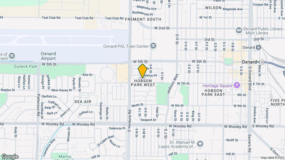 1241 W 7th Map and Location Details