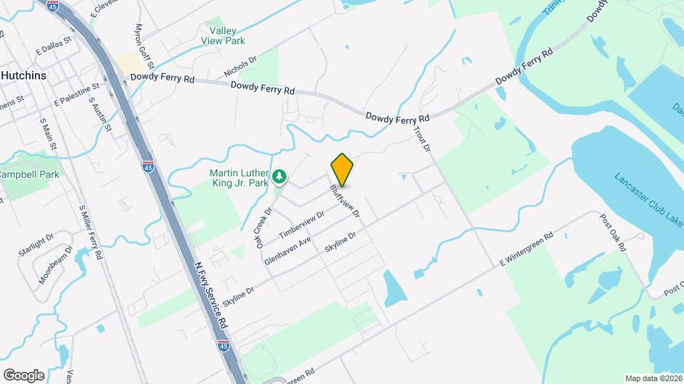 1208 Bluffview Dr Mapa y Detalles de la Ubicación