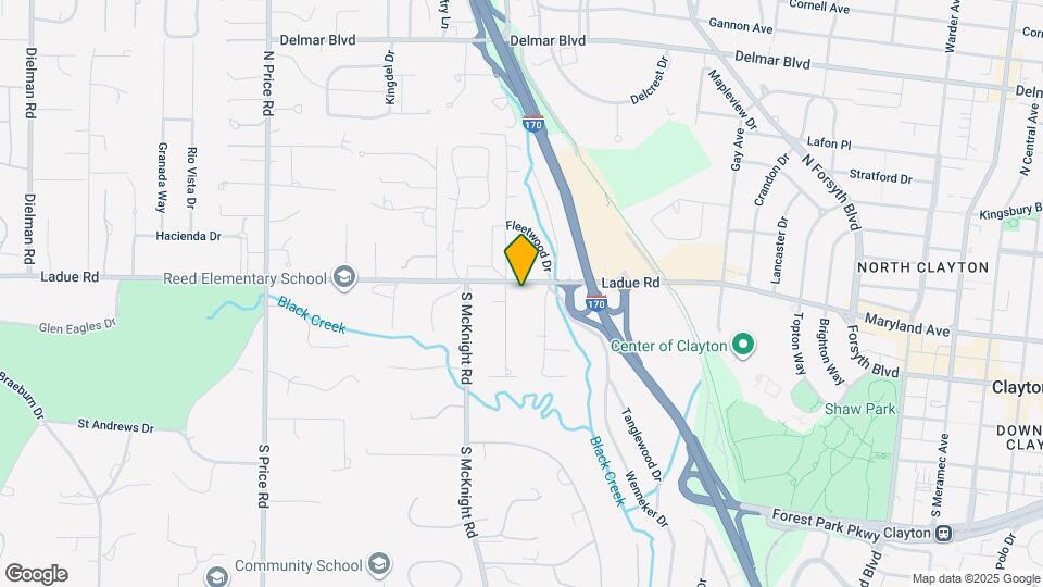 8940 Ladue Rd Map and Location Details