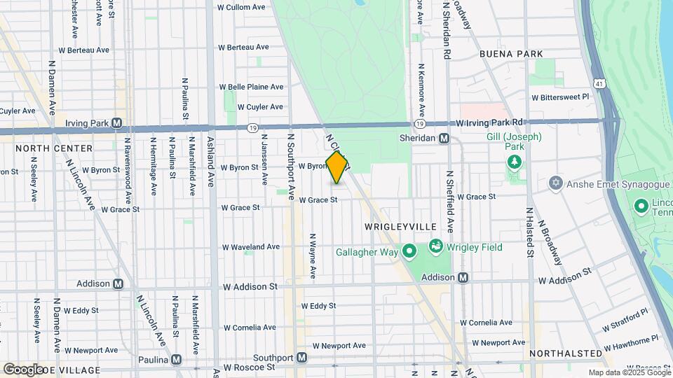 3815 N Lakewood Ave Map and Location Details