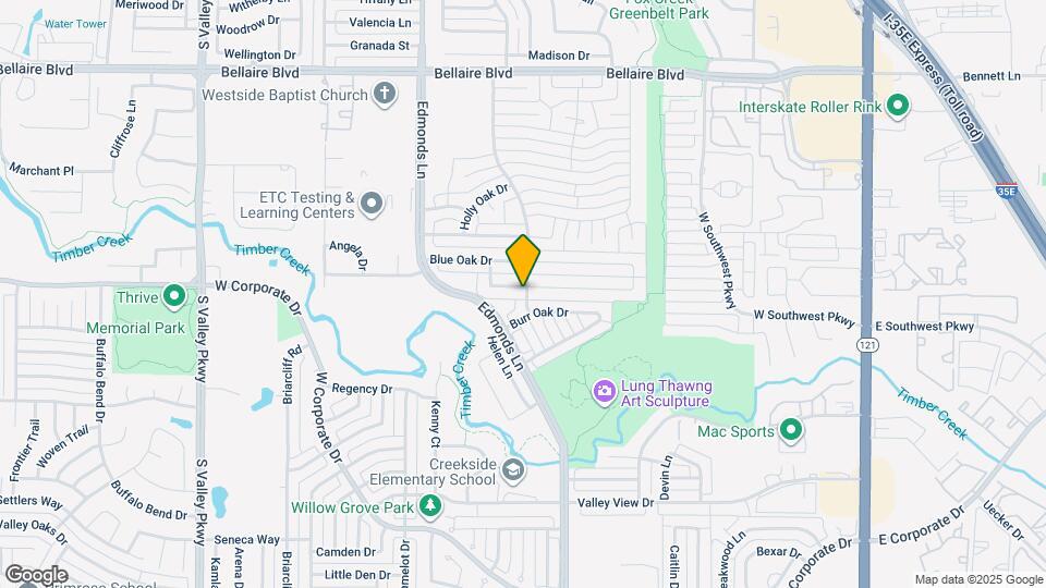 802 Red Oak Dr Map and Location Details