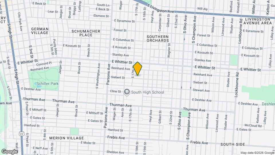 664 Siebert St Map and Location Details